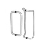 YTCM&YTCD GLASS MOUNTED 1inch DIAMETER Straight and Offset Back-to-Back Pull Handles