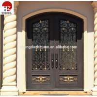 Decorative Front double door 6' X 8' flat top exterior door