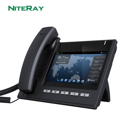 6 Sip Lines,Android 4.2,Voip Video Intercom Telephone System With 7"tft 800x480 Touch Screen Support Video Call