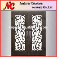 Popular design wrought iron front door design