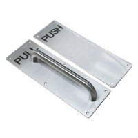 Door Handles with Push and Pull plate